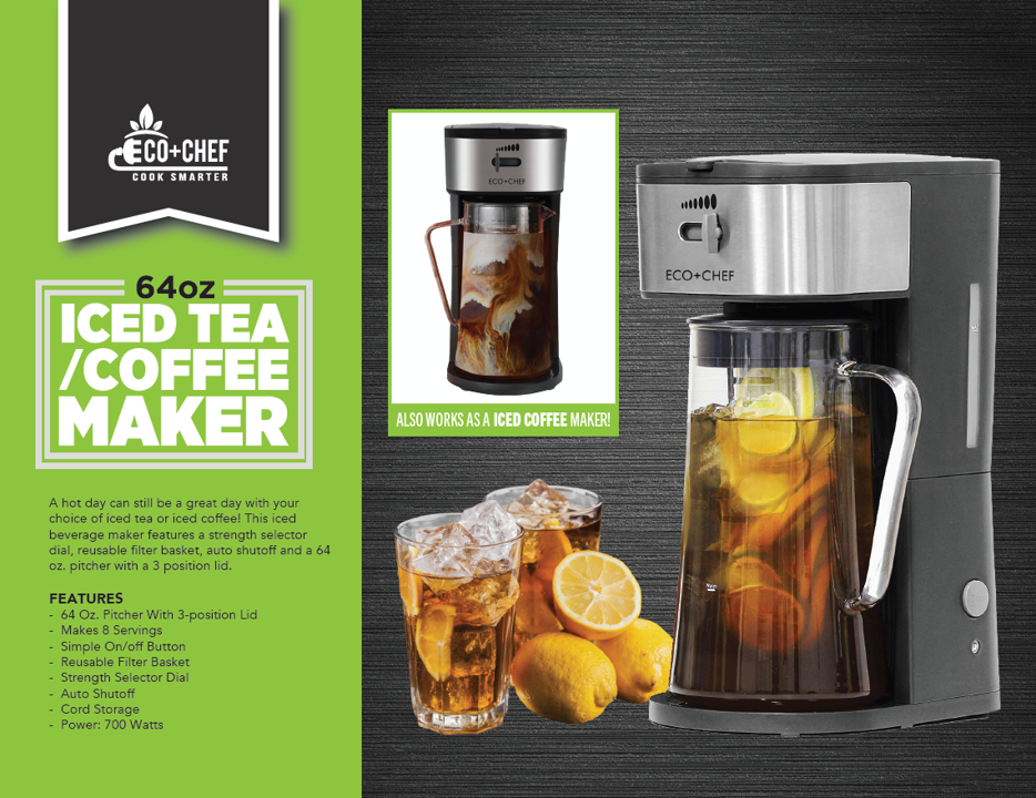 Cook Smarter Eco+Chef 4-cup Cold Brew Coffee Maker