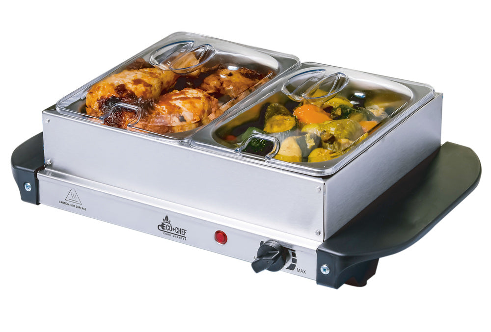 Cooks Professional Black, Buffet Warmer, 4-Sections