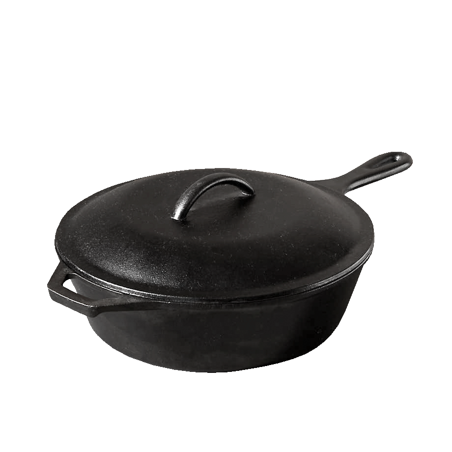 PreSeasoned Cast Iron 12" / 5 Quart Dutch Oven Eco + Chef Kitchen