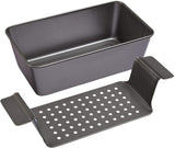 2-Piece Non-Stick Meatloaf Pan with Perforated Insert
