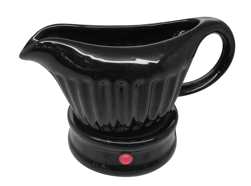 Over and Back Gravy Boat and Warmer Stand, Set of 2