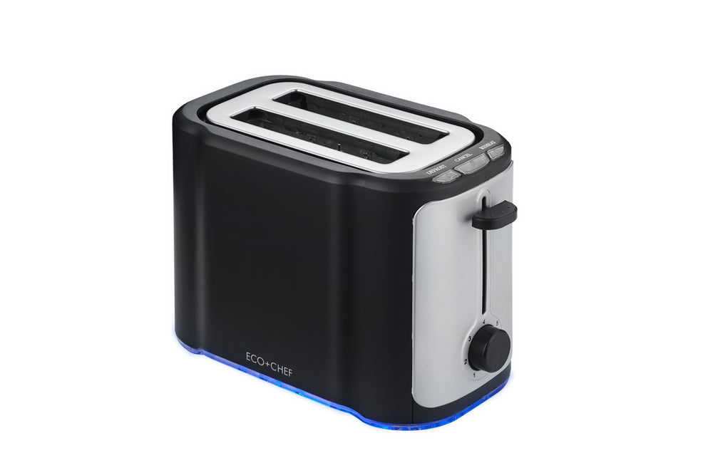 Black Decker 2-Slice Extra Wide Slot Toaster, Iron, Blue & Gray
