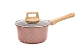 Marblestone Cast Aluminum 2 Quart Sauce Pan with Lid