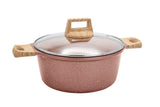 Marblestone Cast Aluminum 5 Quart Stock Pot with Lid
