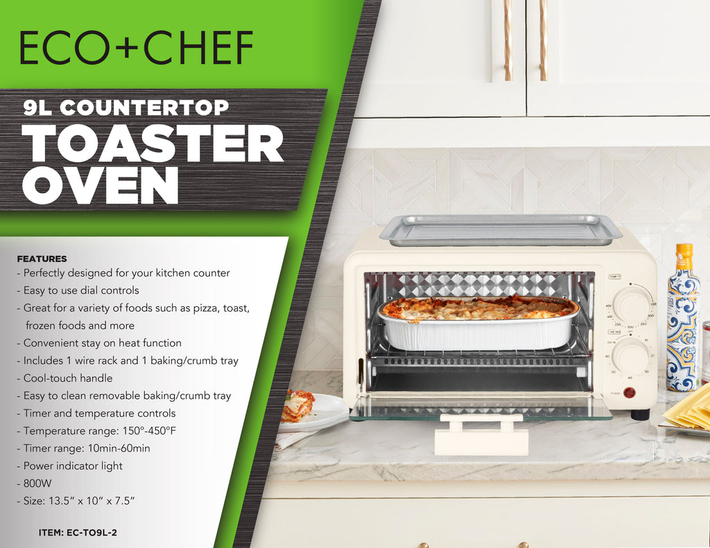 9L Countertop Toaster Oven – Eco Chef Kitchen - Main Image