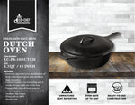 Pre-Seasoned Cast Iron 10" / 3.2 Quart Dutch Oven