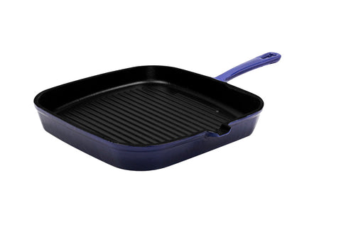 Enameled Cast Iron 2 Quart Sauce Pan with Lid - Blue – Eco + Chef Kitchen