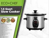 1.6 Quart Slow Cooker - Stainless Steel