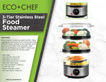 3-Tier Stainless Steel Food Steamer