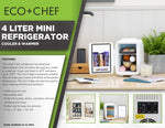 4 Liter Mini Refrigerator - Cooler & Warmer