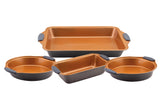 Copper Series 4-Piece Non-Stick Bakeware Set