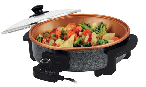 Copper Series 12" Round Electric Skillet