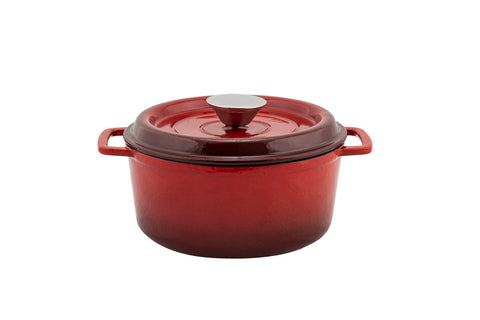 Enameled Cast Iron 5 Quart Dutch Oven with Lid - Blue – Eco + Chef