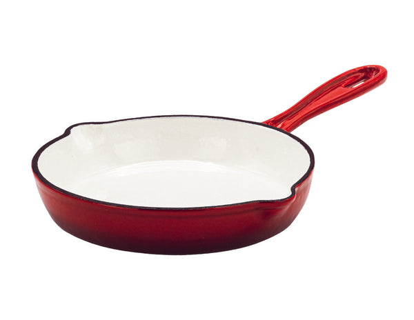 Enameled Cast Iron 2 Quart Sauce Pan with Lid - Red – Eco + Chef