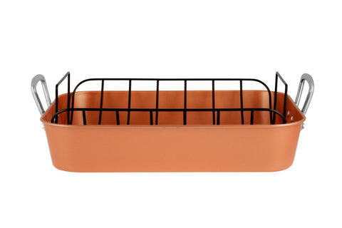 Copper Series Non-Stick Roaster with Rack