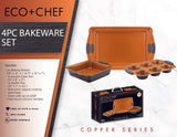 Copper Series 4-Piece Non-Stick Bakeware Set