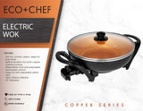 Copper Series Electric Wok with Lid