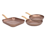 Marblestone Xylan Non-Stick 3-Piece Cookware Set