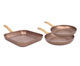 Marblestone Xylan Non-Stick 3-Piece Cookware Set