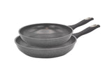 MarbleSteel Forged Carbon Steel 2-Piece Non-Stick Fry Pan Set (9" and 10.5")