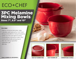 3-Piece Melamine Mixing Bowl Set